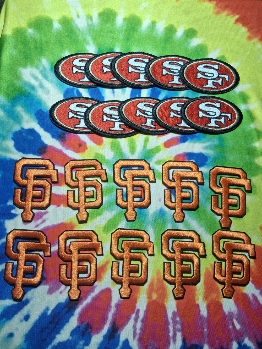San Francisco Giants & 49ers Patch Lot 10 Pieces Of Each Wholesale